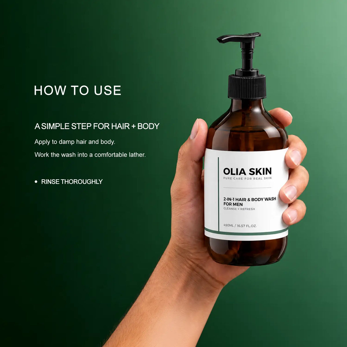 2-in-1 Hair & Body Wash for men