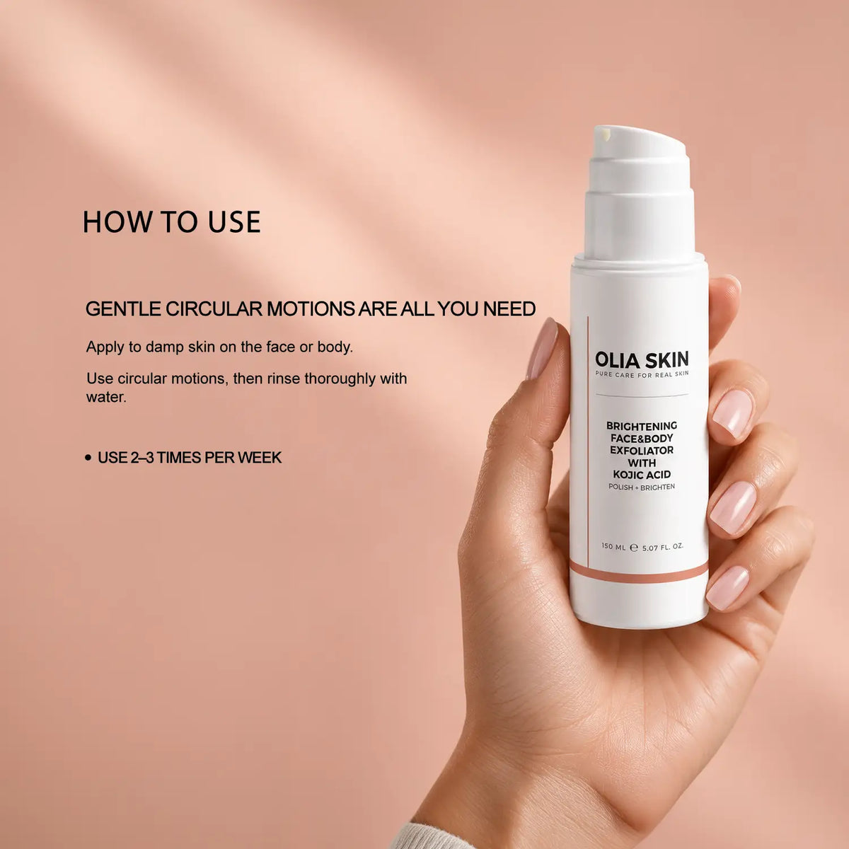 Brightening Face & Body Exfoliator with Kojic Acid