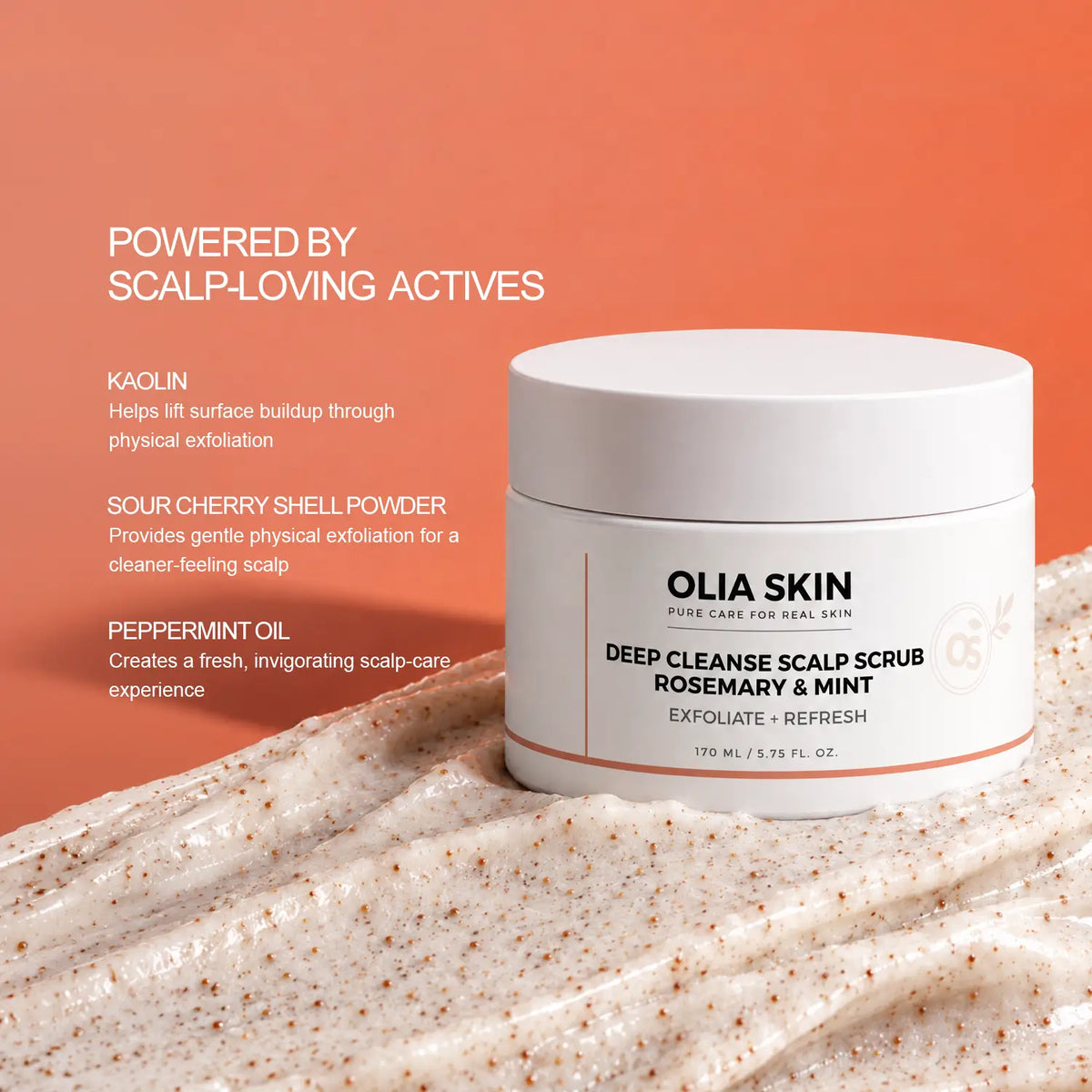 Deep Cleanse Scalp Scrub, Rosemary & Mint