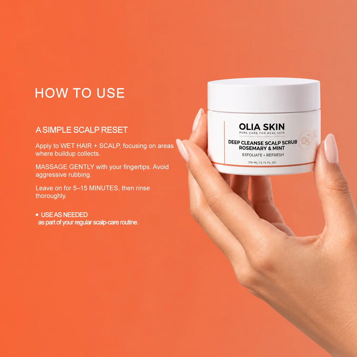 Deep Cleanse Scalp Scrub, Rosemary & Mint