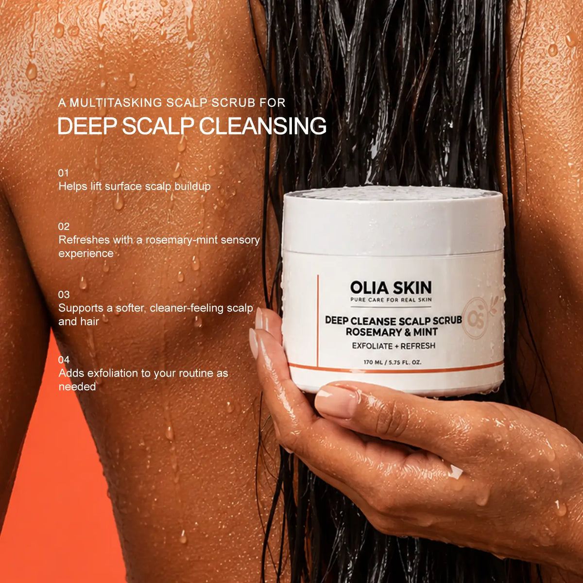Deep Cleanse Scalp Scrub, Rosemary & Mint