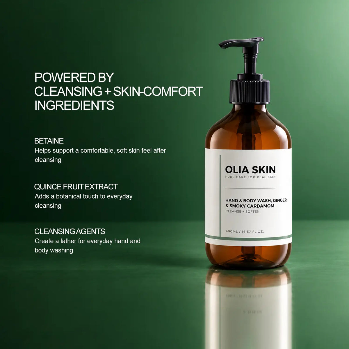 Hand & Body Wash, Ginger & Smoky Cardamom