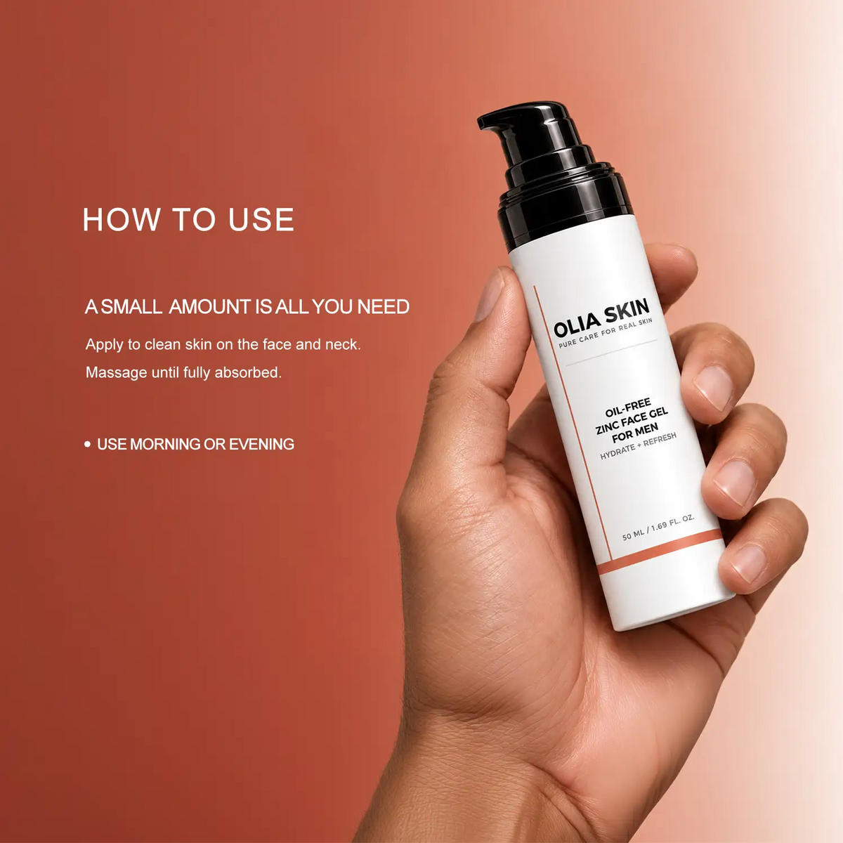 Oil-Free Zinc Face Gel for Men