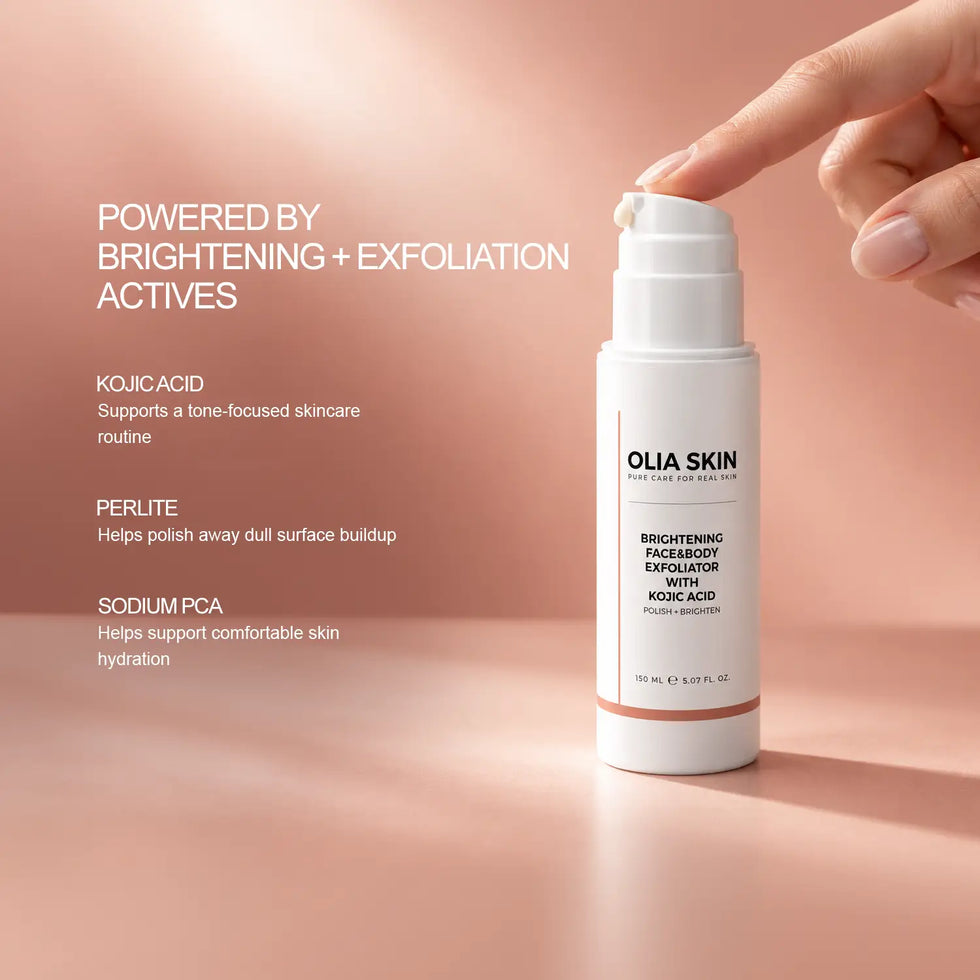 Brightening Face & Body Exfoliator with Kojic Acid