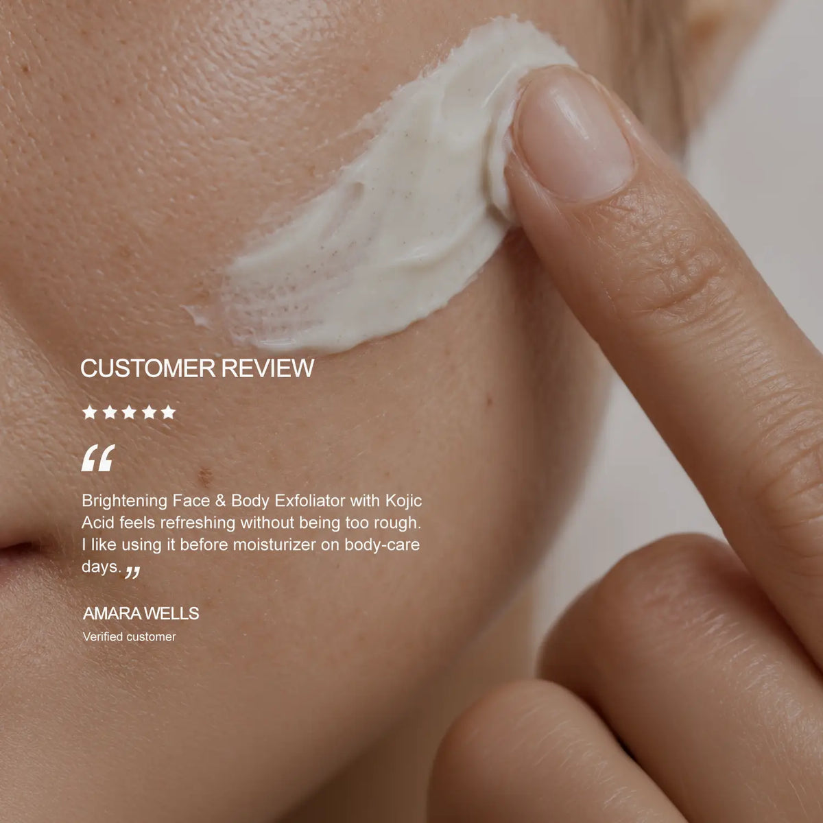 Brightening Face & Body Exfoliator with Kojic Acid