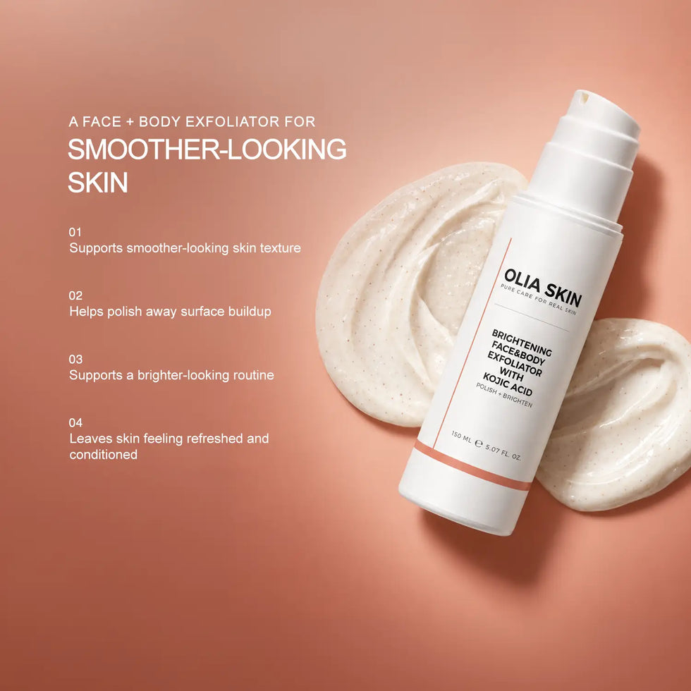 Brightening Face & Body Exfoliator with Kojic Acid