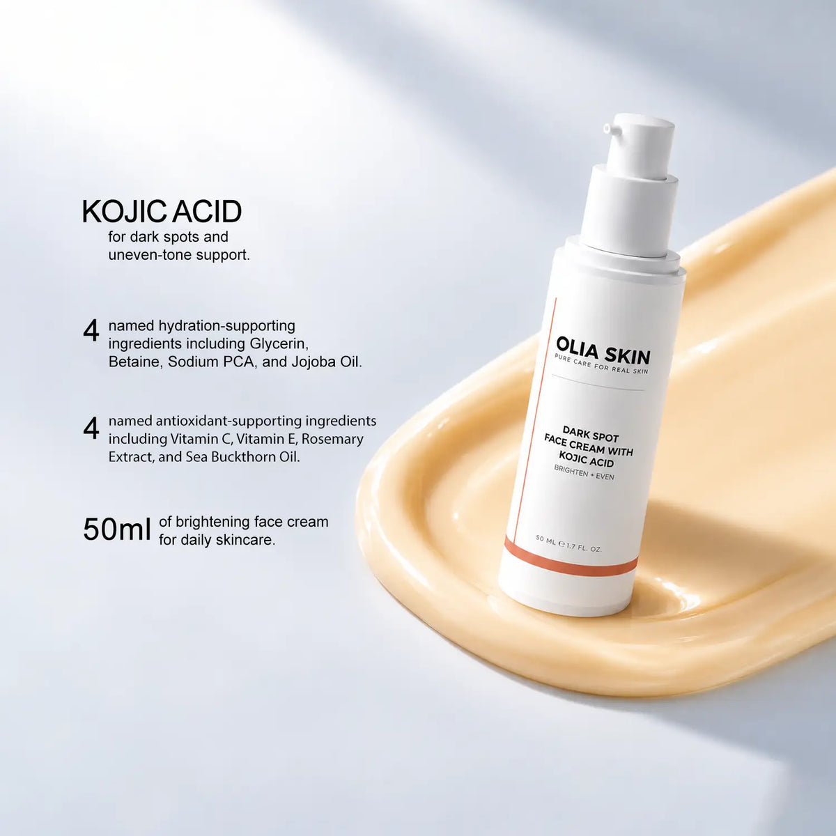 Dark Spot Face Cream with Kojic Acid