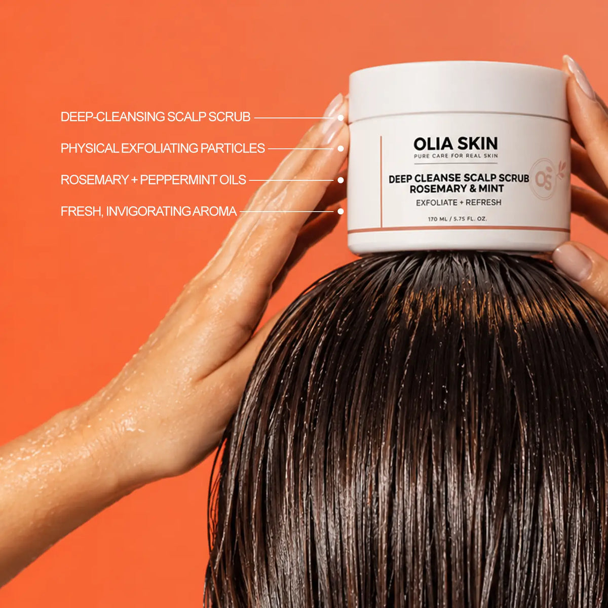 Deep Cleanse Scalp Scrub, Rosemary & Mint