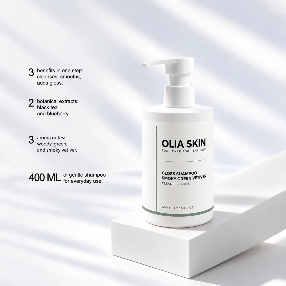 Gloss Shampoo, Smoky Green Vetiver
