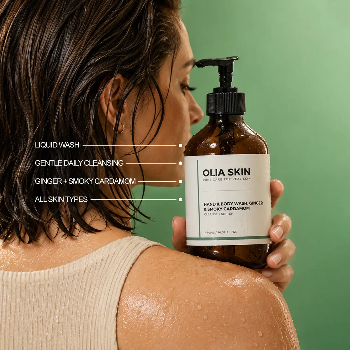 Hand & Body Wash, Ginger & Smoky Cardamom