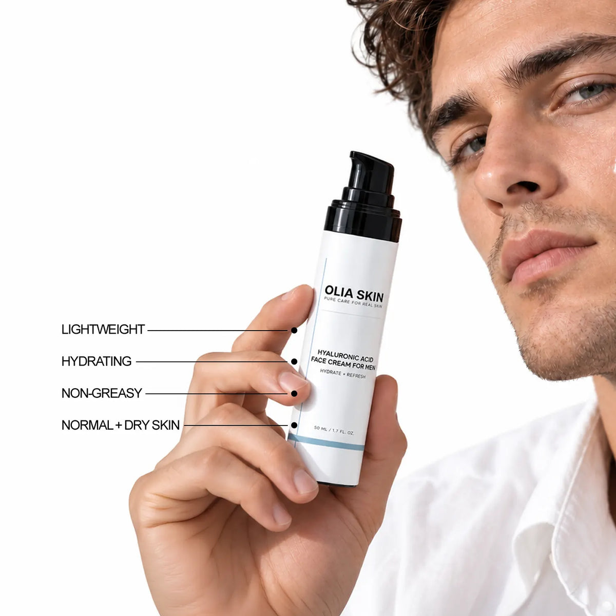 Hyaluronic Acid Face Cream for Men
