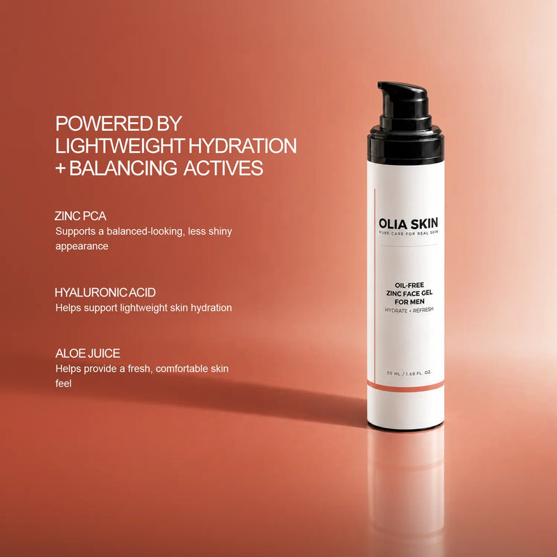 Oil-Free Zinc Face Gel for Men
