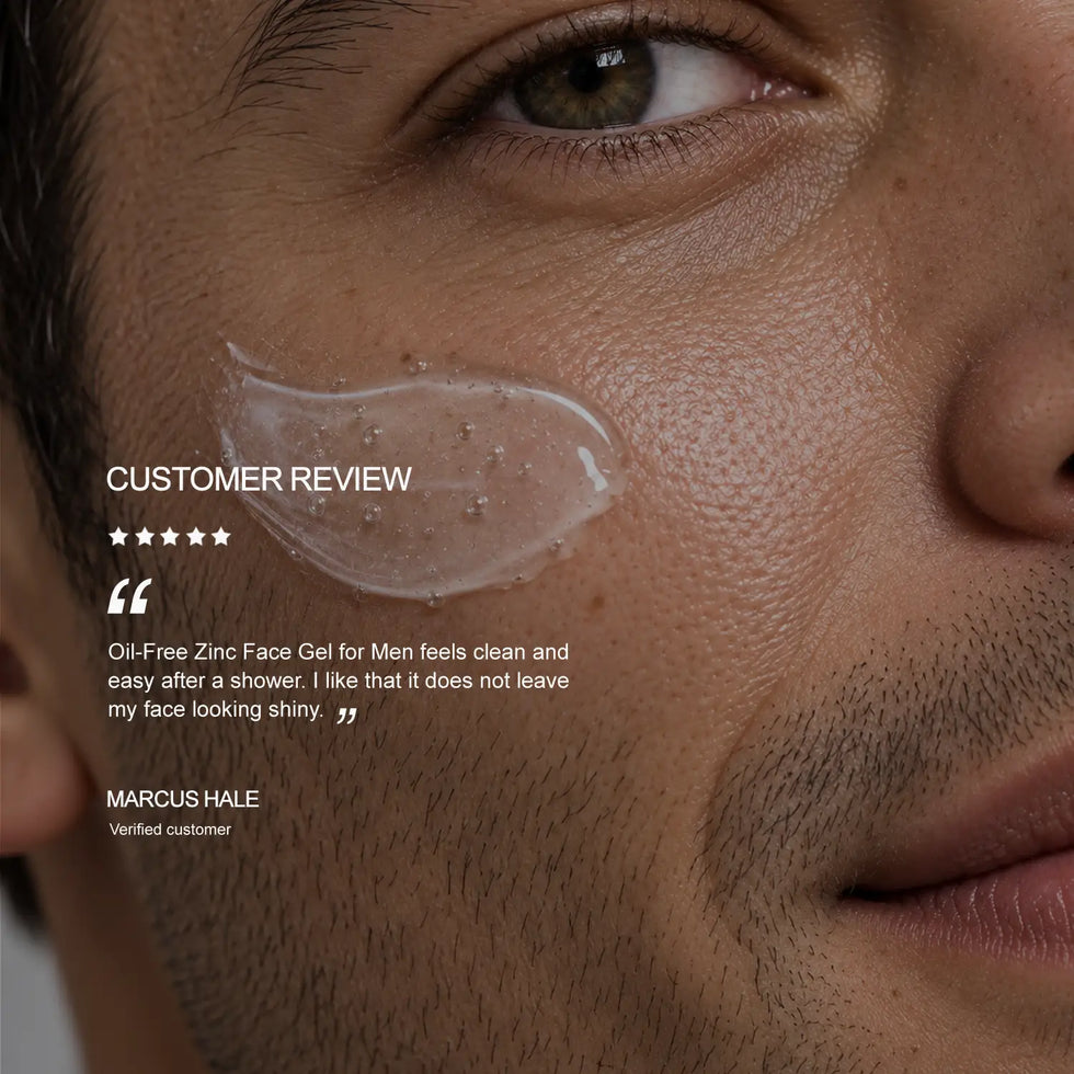 Oil-Free Zinc Face Gel for Men