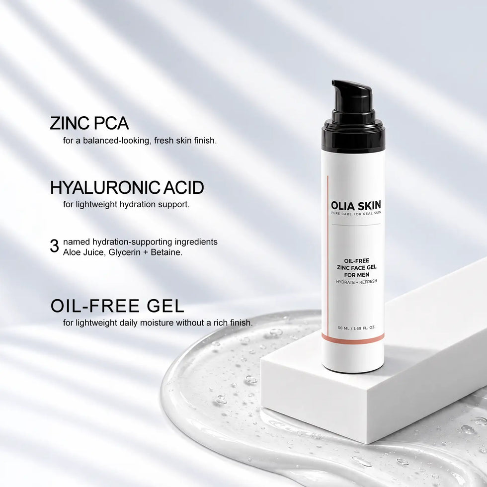 Oil-Free Zinc Face Gel for Men