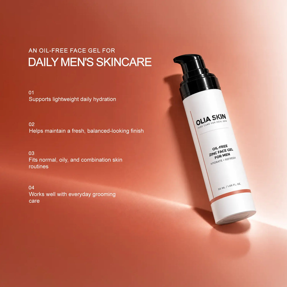 Oil-Free Zinc Face Gel for Men
