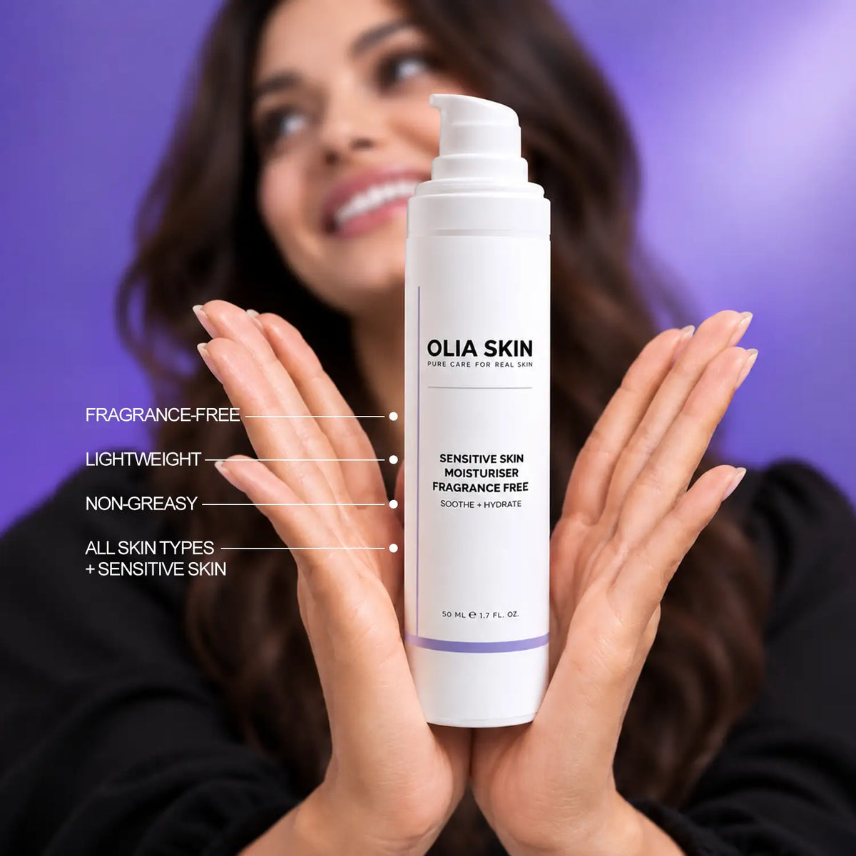 Sensitive Skin Moisturiser, Fragrance Free