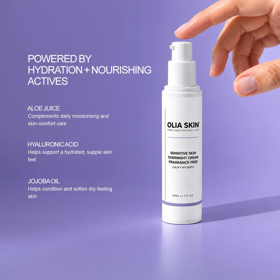 Sensitive Skin Overnight Cream, Fragrance Free