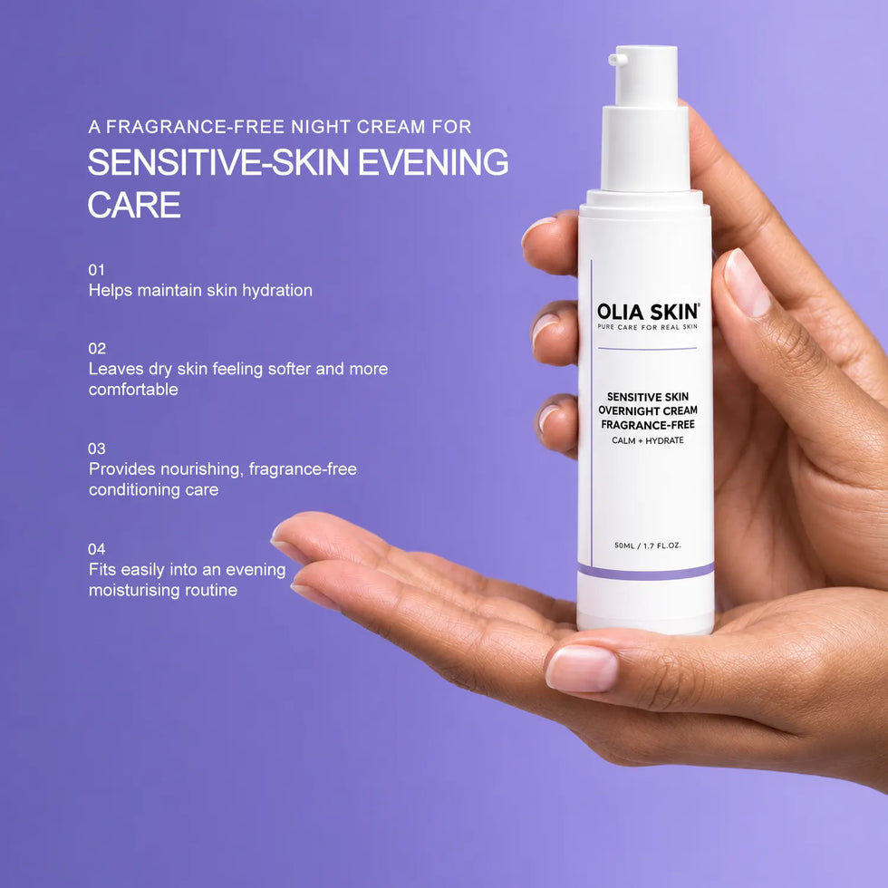 Sensitive Skin Overnight Cream, Fragrance Free