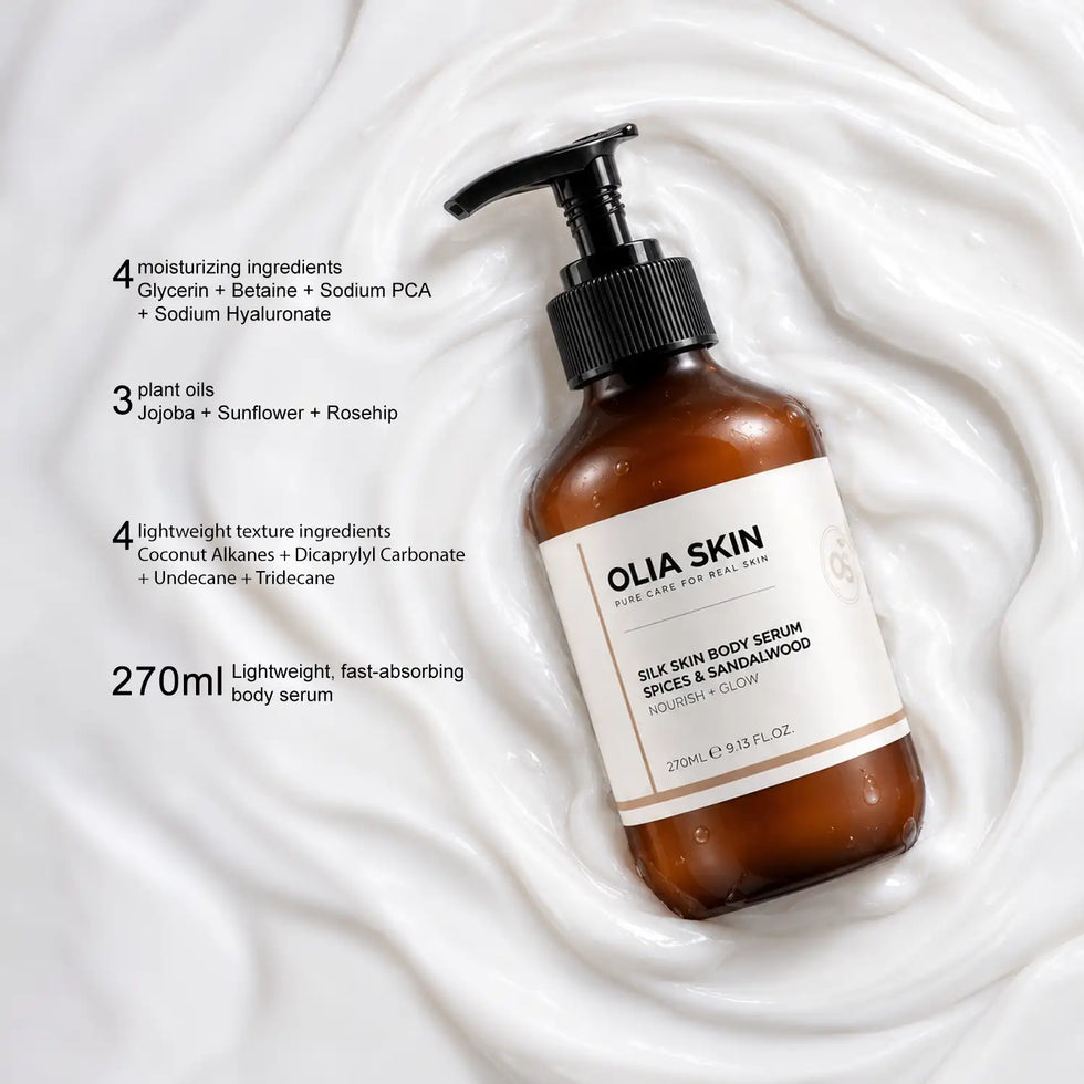 Silk Skin Body Serum, Spices & Sandalwood
