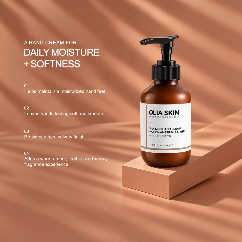 Silk Skin Hand Cream, Woody Amber & Leather
